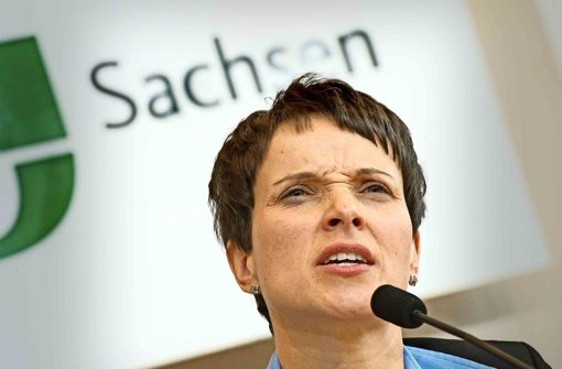 Die AfD-Co-Vorsitzende Frauke Petry sucht augenscheinlich die öffentliche Auseinandersetzung mit ...  Foto: dpa-Zentralbild