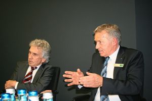 Christopher Hermann (links) und Klaus Hermann beim Pressegespräch. Foto: Schück Foto: Schwarzwälder Bote