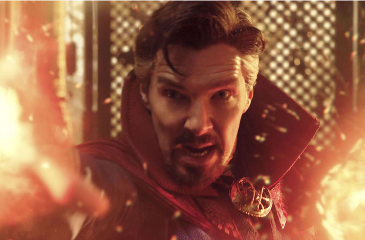 Benedict Cumberbatch als Dr. Stephen Strange  in einer Szene des Films „Doctor Strange in the Multiverse of Madness“. Foto: Marvel Studios