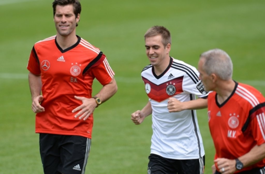 DFB-Trainingslager: Kapitän Philipp Lahm wieder am Ball