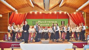 Der MV Hausen beim Jahreskonzert 2018 im Nikolausheim, als es noch möglich war dort zu spielen. Foto: Eule