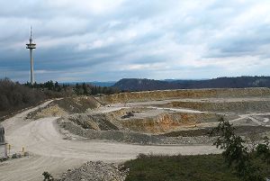 Der Holcim-Kalksteinbruch  auf dem Plettenberg soll vergrößert werden. Das Verfahren läuft. Foto: Visel Foto: Schwarzwälder-Bote