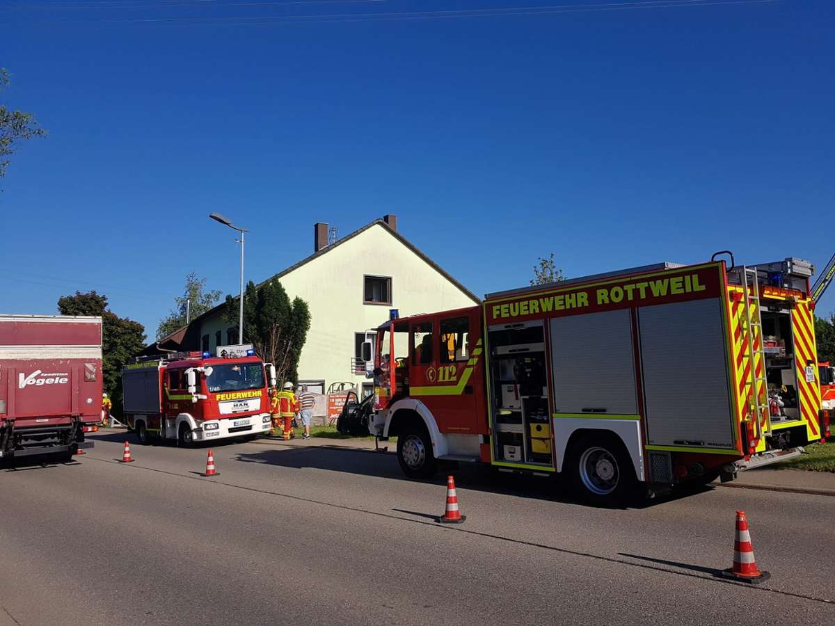 Großeinsatz der Feuerwehr in Neukirch.