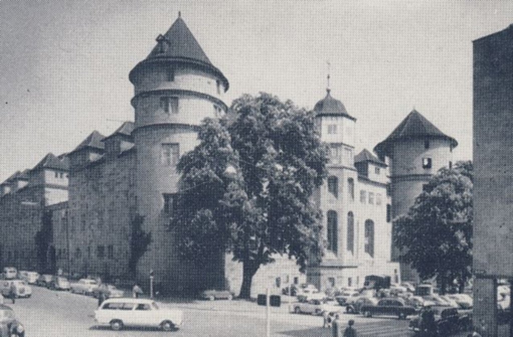 ... Vergleich: Das Alte Schloss in den 1960er Jahren.