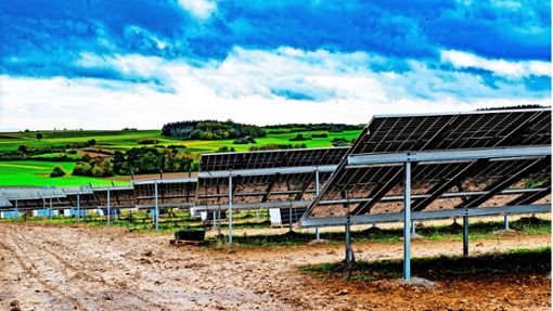 Beispiel Haiterbach: Dort entsteht derzeit ein Solarpark der EnBW. Foto: Thomas Fritsch