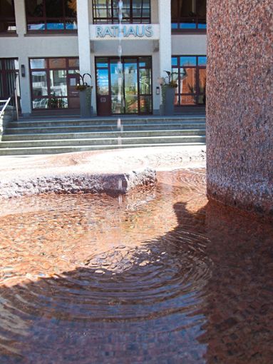 Der Brunnen am Rathaus  in Brigachtal spendet zwar Trinkwasser, als solches deklariert ist das Nass aber nicht.   Foto: Hahnel Foto: Schwarzwälder Bote