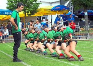 Auch ein Damenteam aus dem Baskenland nahm beim Wettkampf in Goldscheuer teil.  Foto: Heck Foto: Schwarzwälder Bote