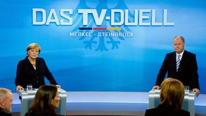 Mehr als 17 Millionen schauen Angela Merkel und Peer Steinbrück zu