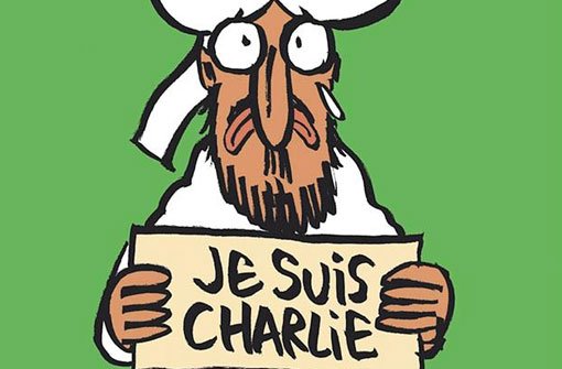 Mit drei Millionen Exemplaren und einer Mohammed-Karikatur erscheint das Satiremagazin Charlie Hebdo nach dem Anschlag. Foto: dpa