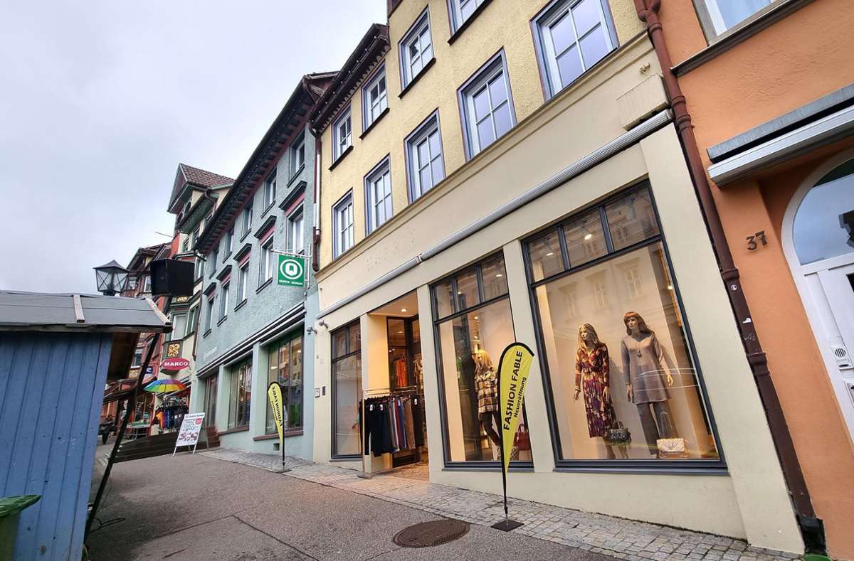 Fashion Faible heißt der neue Laden in den Räumen des ehemaligen Esprit in Rottweil – nicht die Wunschlösung des Vermieters. Foto: Otto