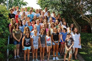 43 Kinder aus Pfohren und Neudingen sind mit der Katholischen Jungen Gemeinde Pfohren ins Ferienlager nach Wolfach gefahren. Foto: Vollmer