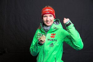 Endlich Gold: Svenja Würth hat sich zurück an die Spitze gekämpft.  Foto: Nordic Focus