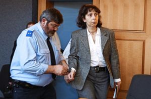 Geneviève Lhermitte im Jahr 2008 bei ihrem Prozess. Foto: AFP/Yves Herman