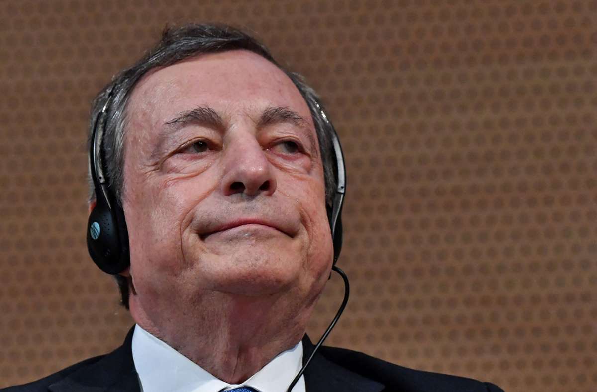 Der italienische Ministerpräsident Mario Draghi will sich an diesem Mittwoch vor dem Parlament erklären. Foto: AFP