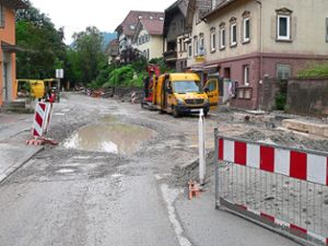 Die Arbeiten an der Ortsdurchfahrt von Bad Liebenzell liegen im Zeitplan. Foto: Krokauer