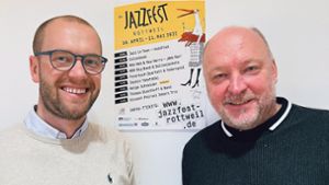 Die Jazzfestmacher Claus Gams und Simon Busch freuen sich auf das 34. Jazzfest