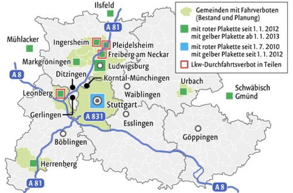 Ideen fur Umweltzone Stuttgart Karte 2020