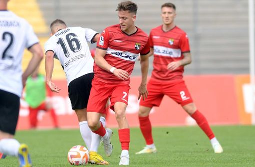 Jonas Meiser hatte die 1:0-Führung für Balingen im Gastspiel beim KSV Hessen Kassel erzielt. Foto: Eibner