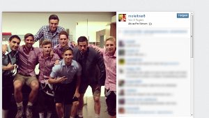 Die Spieler des VfB Stuttgart zeigen Wasen-Fotos bei Instagram