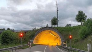 Dögginger Tunnel gesperrt