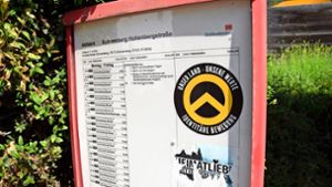 Aufkleber der „Identitären Bewegung“ in Schramberg aufgetaucht