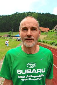 Der Schapbacher Erich Faist geht beim 10 Kilometer-Lauf an den Start. Letztes Jahr kam er in der Zeit von 41:18 min. als 20. ins Ziel.  Foto: Weis Foto: Schwarzwälder-Bote