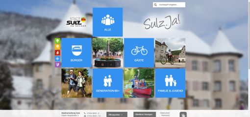 Startseite der Sulzer Homepage Foto: Screenshot Foto: Schwarzwälder Bote