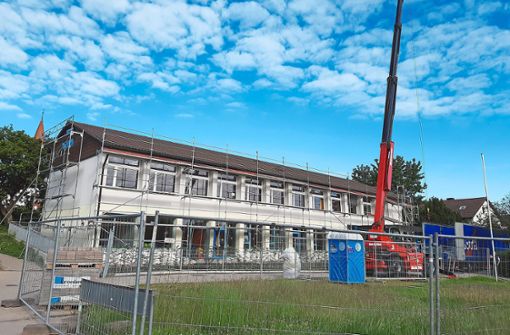Bei den Bauarbeiten am Verwaltungsgebäude der Werkrealschule war es zu Verzögerungen gekommen. Foto: Archiv Klormann
