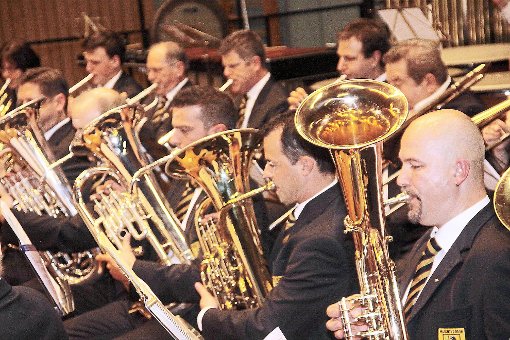 Das große Blasorchester des Musikvereins Rangendingen zeigte beim Jahreskonzert seine Extraklasse als Höchststufenorchester.     Foto: Beiter Foto: Schwarzwälder-Bote