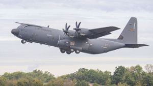 Transportmaschinen der Luftwaffe vom Typ C-130J Hercules sollen über dem Gazastreifen zum Einsatz kommen. Foto: Bundeswehr/Ingo Tesche