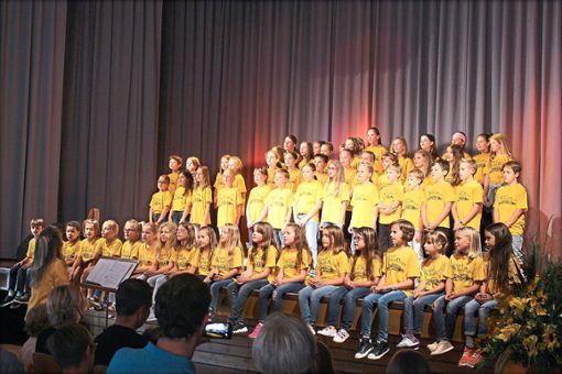 Die Bisinger Schulspatzen geben ihr Jahreskonzert in der Hohenzollernhalle. Foto: Frank Foto: Schwarzwälder Bote