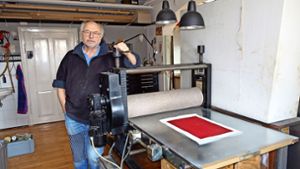 Michael Papenhoff  öffnet sein Ebinger Atelier