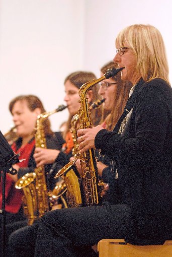 Auftritt des südbadischen Saxofonorchesters in der evangelischen Kirche in Seelbach Foto: Baublies Foto: Lahrer Zeitung