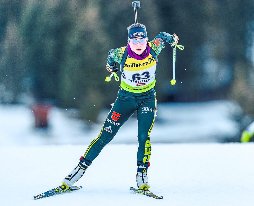 Christin Maier (Biathlon) erhielt keinen Startplatz bei der EM - die 22-Jährige lässt sich davon jedoch keinesfalls unterkriegen.