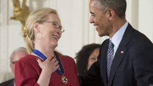 Obama ehrt Meryl Streep und Stevie Wonder