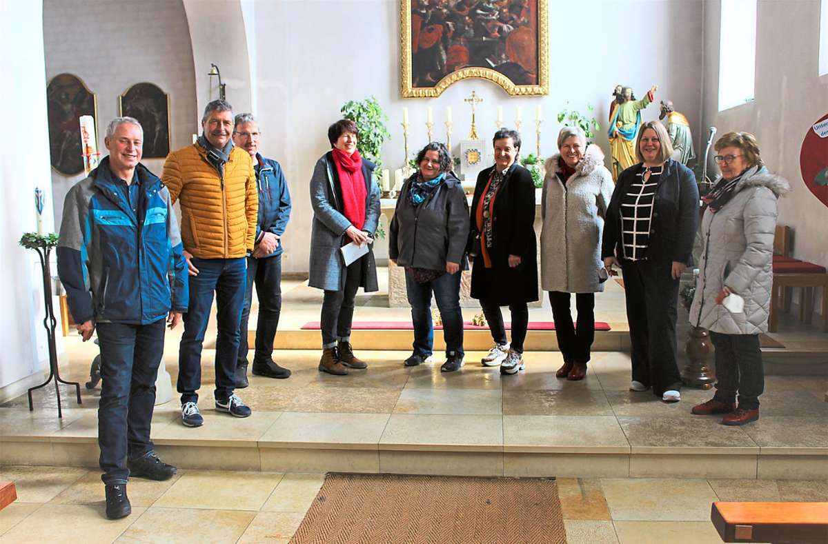 Die Mitglieder des Kirchengemeinderats freuen sich auf den Baustart in der Dormettinger Kirche. Das Gotteshaus ist deshalb von diesem Montag an geschlossen.