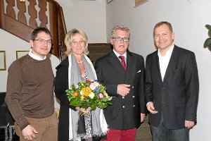 Andreas Sülzle, Manuela Verfürden, Hanspeter Verfürden, der verabschiedet wurde, und Heinrich Sülzle (von links)  Foto: Privat Foto: Schwarzwälder-Bote