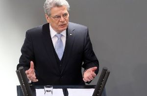 Bundespräsident Joachim Gauck Foto: dpa