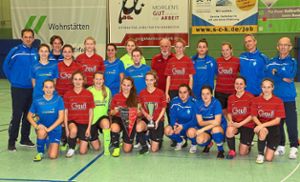 Sowohl die Spvgg Berneck/Zwerenberg (rote Trikots) als auch die Böblingerinnen haben sich für die WFV-Hallenmeisterschaft qualifiziert. Foto: Kraushaar Foto: Schwarzwälder Bote