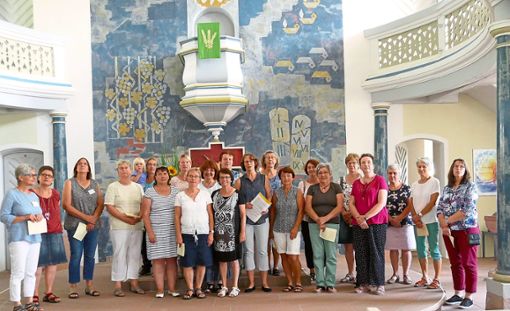 Mesnerinnen aus dem  Dekanat Nagold trafen sich in der Altensteiger  Stadtkirche  zum Erfahrungsaustausch. Foto: Stadler Foto: Schwarzwälder Bote