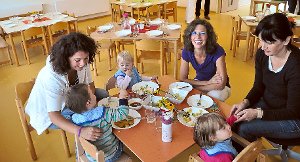 Das Mittagessensangebot wird im katholischen Kindergarten sehr gut angenommen.  Foto: Archiv: Reutter