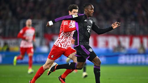 Der FC Bayern hat am ersten Arbeitstag des neuen Sportvorstands Max Eberl nur ein 2:2 (1:1) beim SC Freiburg geholt. Foto: dpa/Tom Weller