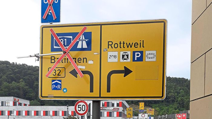 Seltsame Verkehrszeichen: Was für ein Schild-Bürgerstreich in Horb!