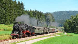 Dampfzugromantik bringen die Ulmer Eisenbahnfreunde am Sonntag ins Murgtal.   Foto: Saarbourg Foto: Schwarzwälder-Bote