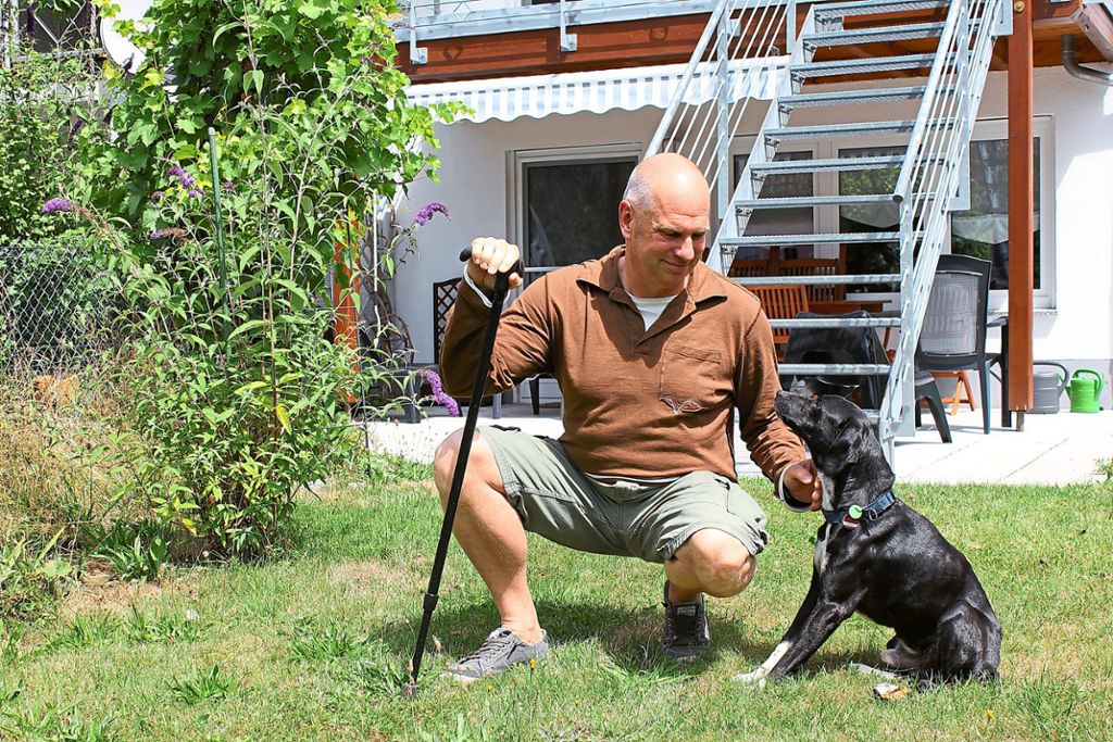 Roland Elsner und sein Hund Diego Fotos: Stiegler