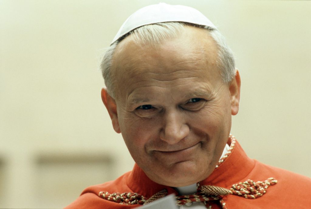 Papst Johannes Paul II. während seines Besuchs in den USA im Oktober 1979. Foto: Martin Athenstädt/dpa
